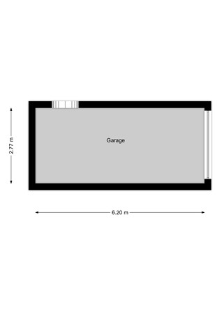 Floorplan - Portelstraat 62, 1445 LB Purmerend